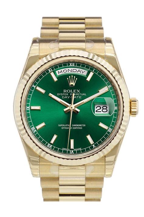 rolex green daydate|day date 36 rolex price.